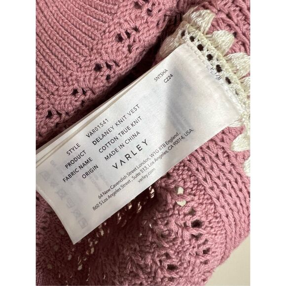 Varley Delany Knit Vest in Woodrose - Picture 7 of 8